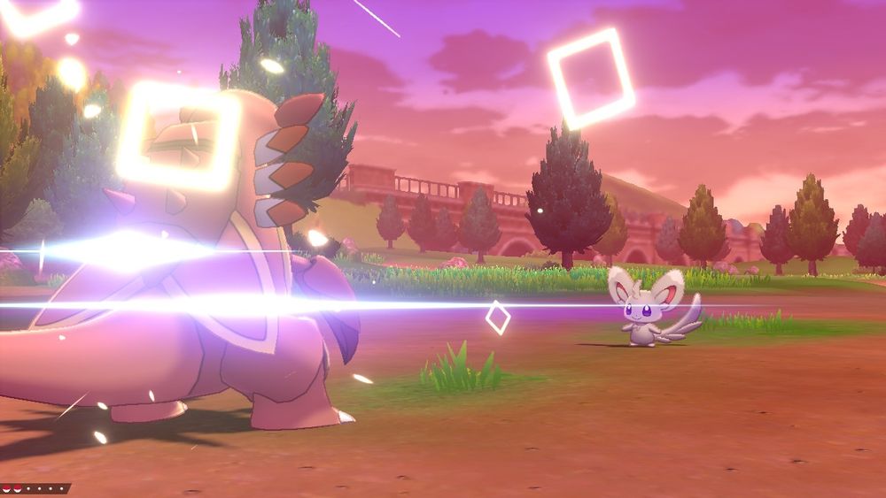 Shiny armaldo sent into battle shines with square sparkles.