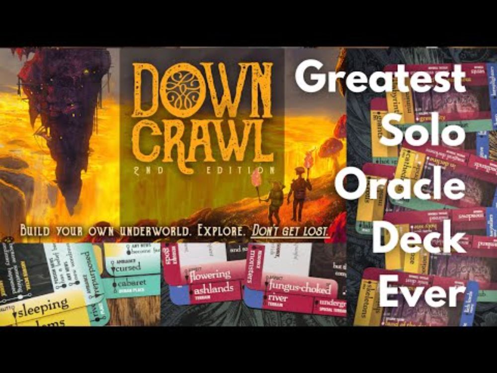 DownCrawl Second Edition - The Greatest Solo Oracle Cards I Have Ever Used (Overview/Campaign Setup)