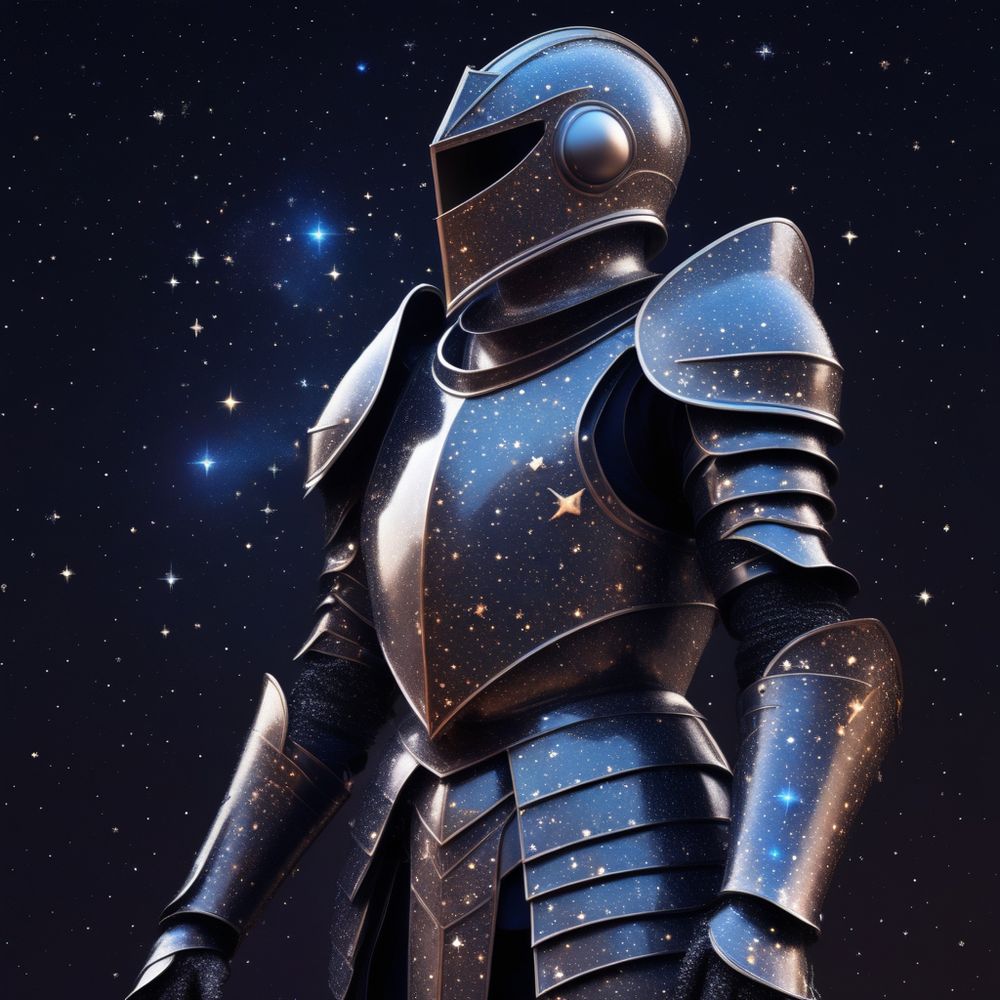 I love RPG armor sets, they look so great! I've always wanted an astral set of armor and SDXL let me do just that. I would have preferred it not have a space background but the stars in the armor were just too good!