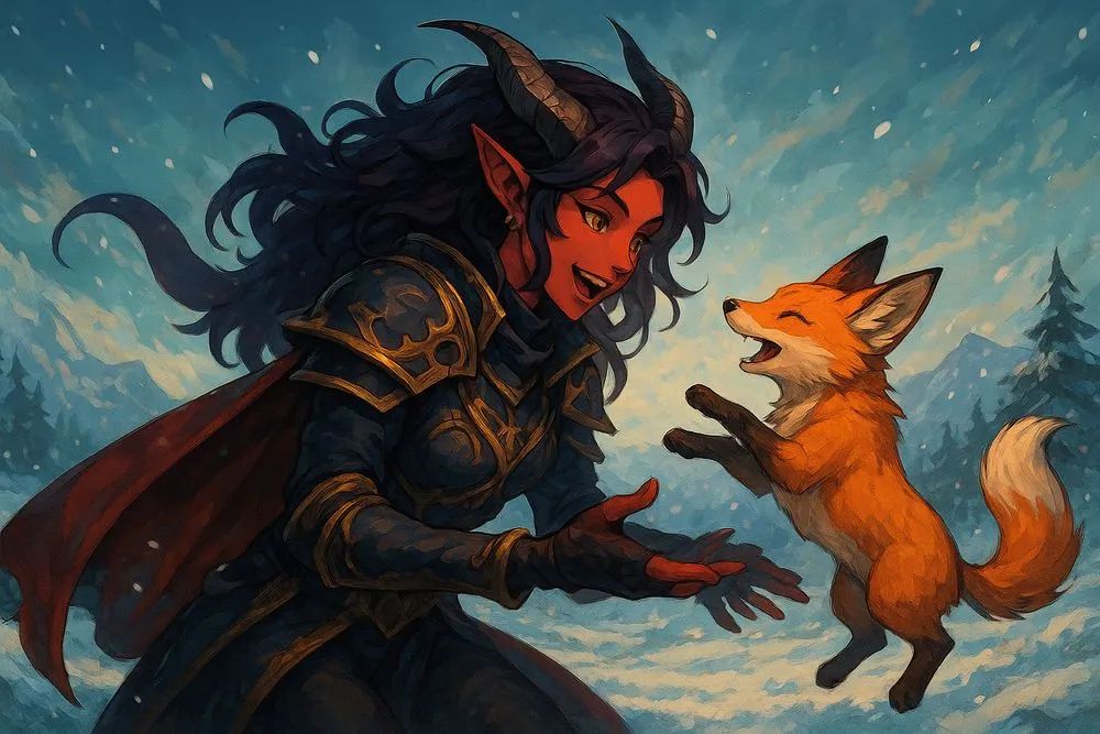 I came out with a new art prompt for tieflings and I really really enjoy it! It tends to put tieflings in armor but I much prefer a armored beauty than a half dressed one. Not that there's anything wrong with the lewd ones, I just have too much trouble making them on gpt ;)