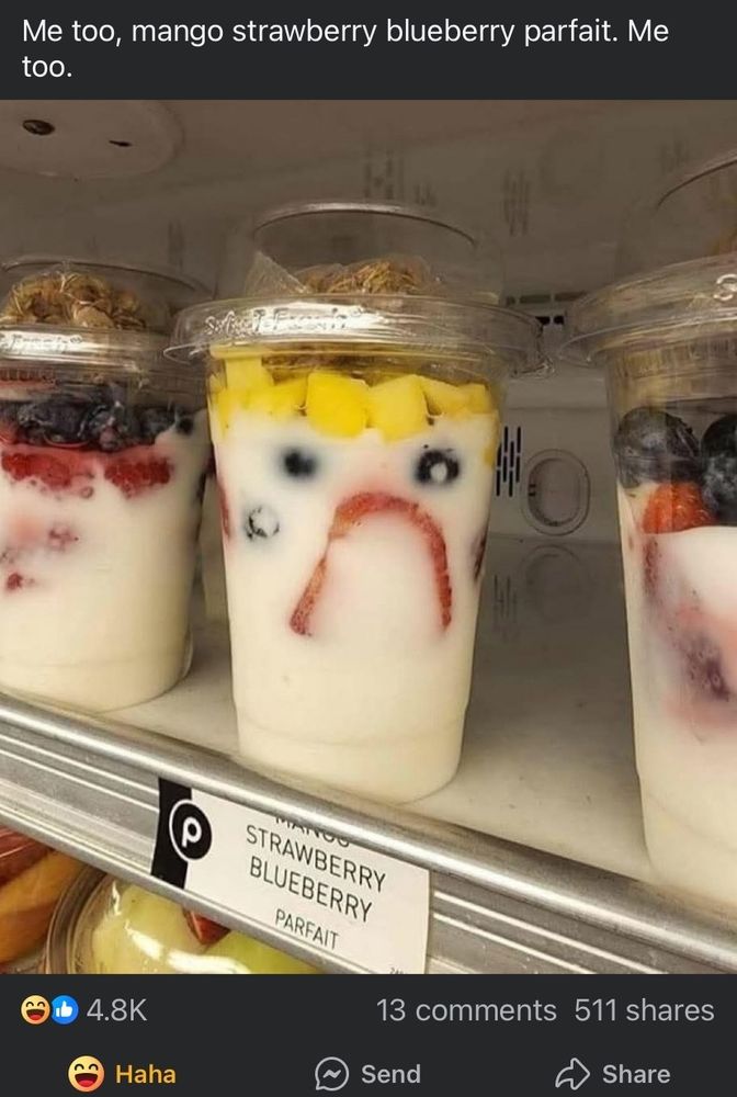 An extremely sad parfait