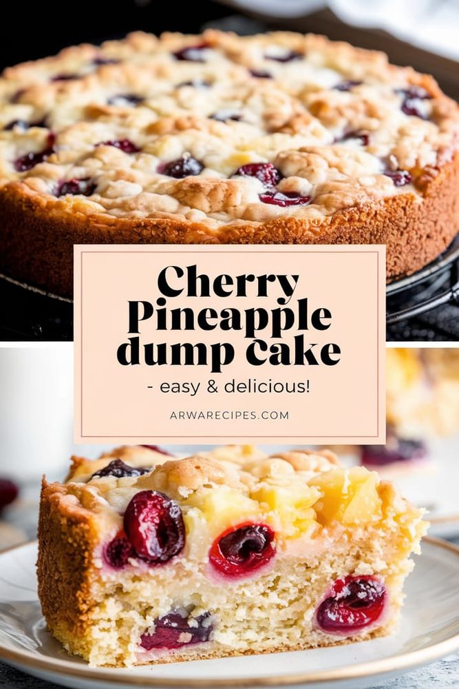 Cherry pineapple dump cake