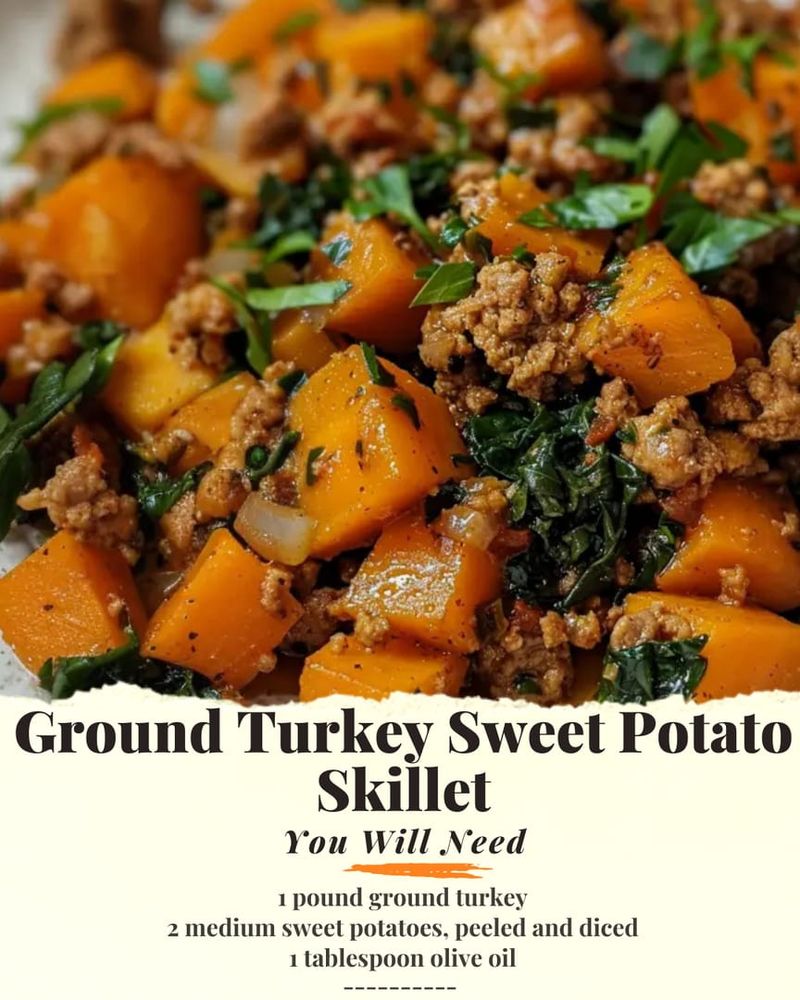 Ground Turkey Sweet Potato Skillet