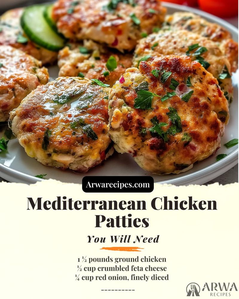 Mediterranean Chicken Patties