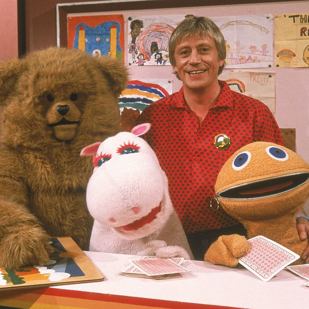 Bungle, George, Zippy, and Geoffrey from Rainbow 