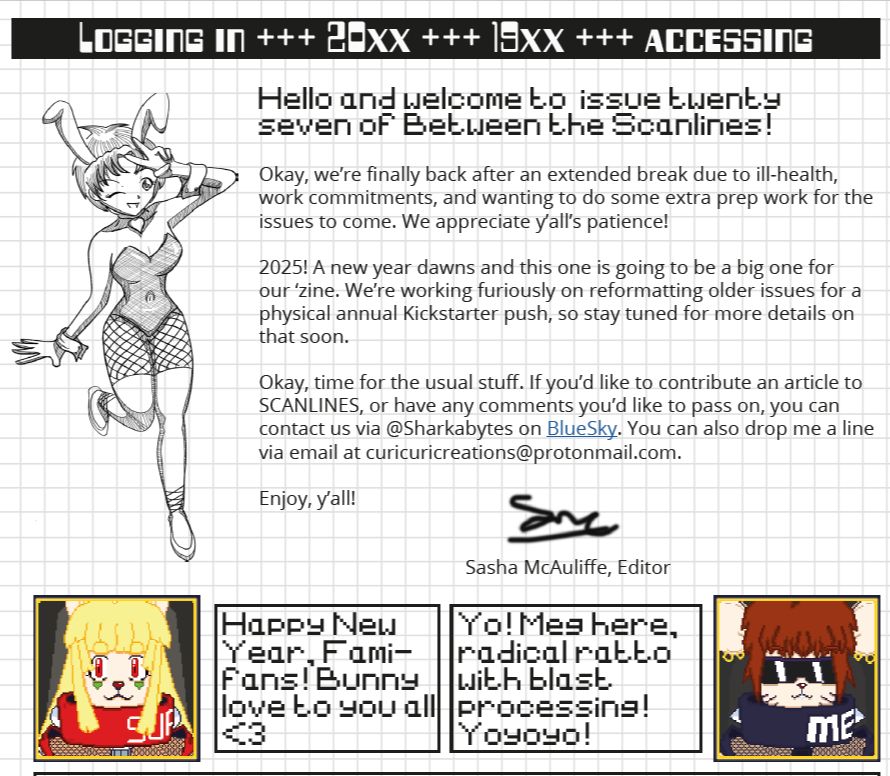 A snippet of the contents page