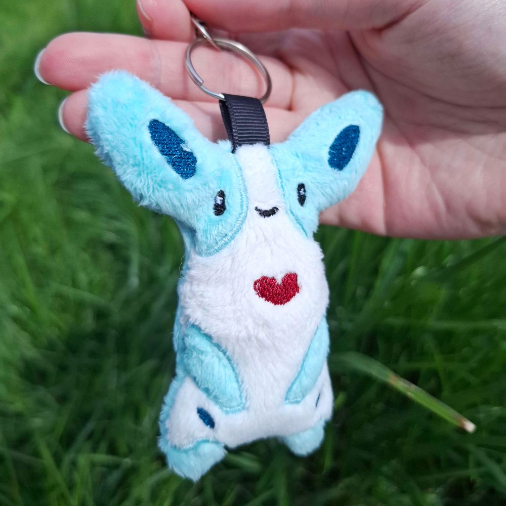 porte clé fait main du Temtem Tateru
handmade keychain of the Temtem Tateru