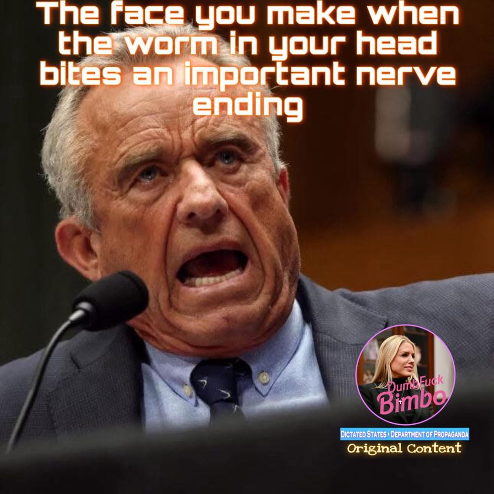 The face you make when the worm in your head bites an important nerve ending 

[pic of rfk making a face]

