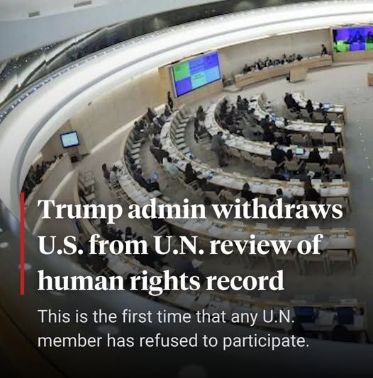 pic of un trump admin withdraws u.s. from u.n. review of human rights record this is the first time that any u.n. member has refused to participate