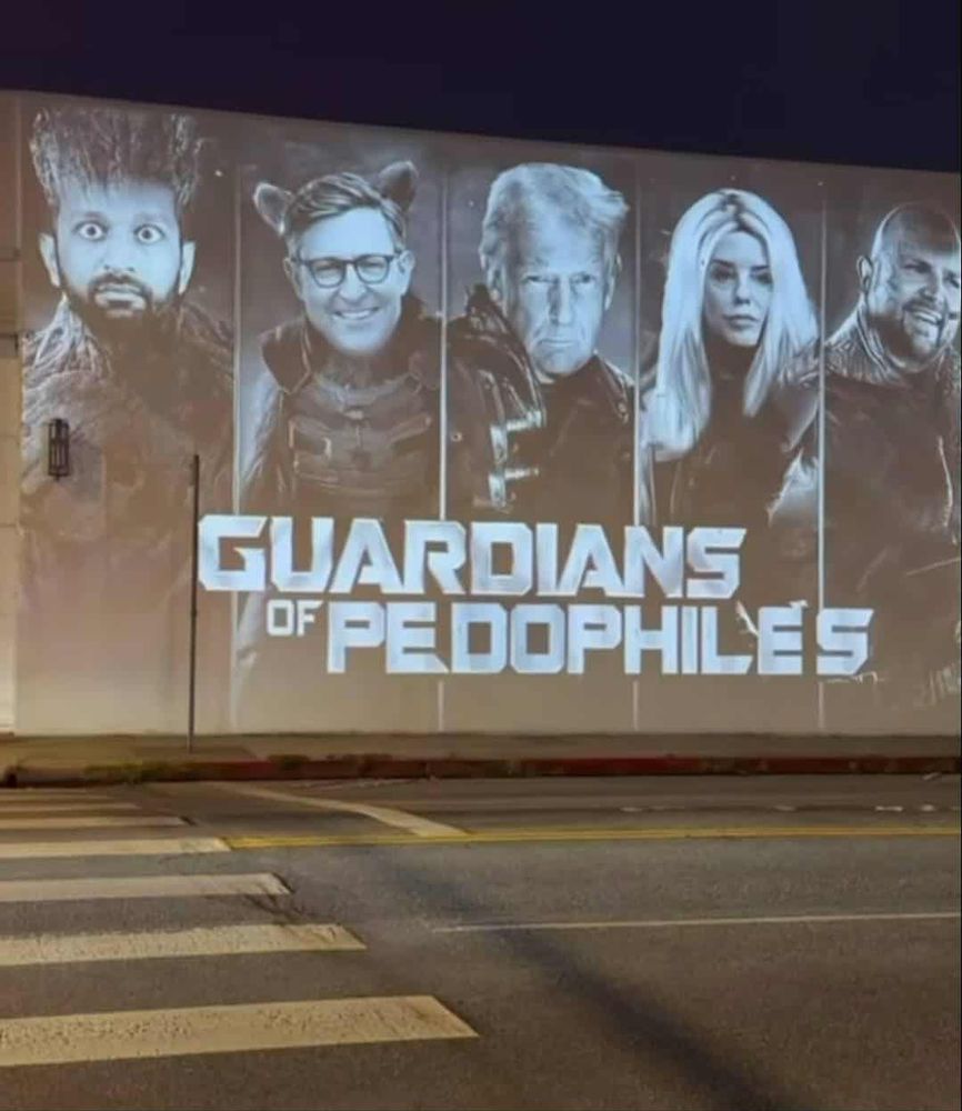 guardians of pedophiles - pic of trump admin dressed up like guardians of the galaxy