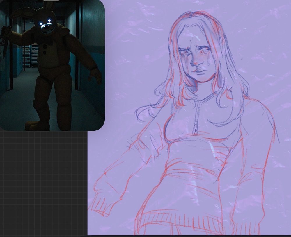 Illustration of a woman crying 