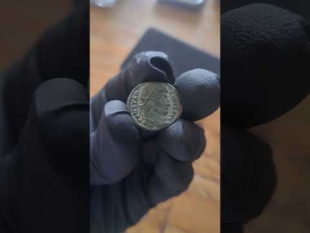 Recording a Roman Nummus of Constantine I (306-337 AD)
