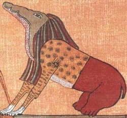 Ammit/Ammut the crocodile/leopard/hippo animal of Egyptian mythology that would eat the hearts of the untruthful. A mix of the 3 deadliest animals.