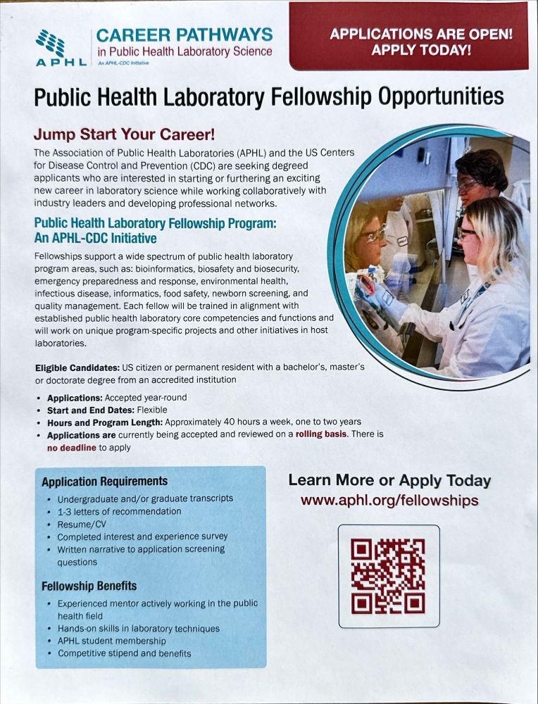 Application information for APHL fellowships