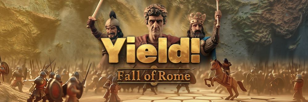 Yield! Fall of Rome is a turn-based 4x strategy. Launching August 11th on PC and Steam Deck. 