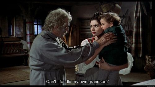 A vampire in the movie saying "Can't I fondle my own grandson"