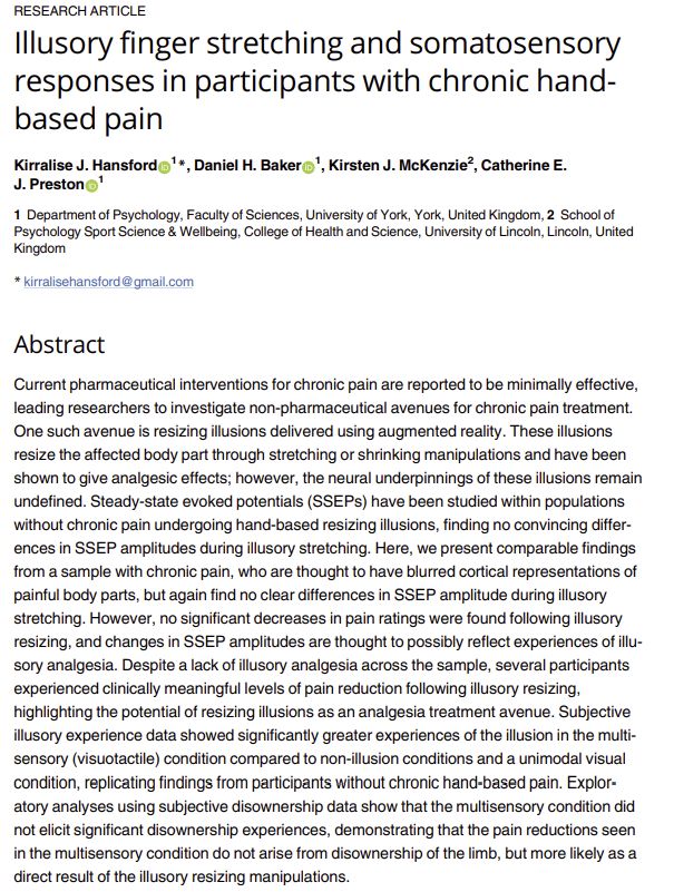 Screenshot of the abstract of the paper, which can be found at the link in the post
