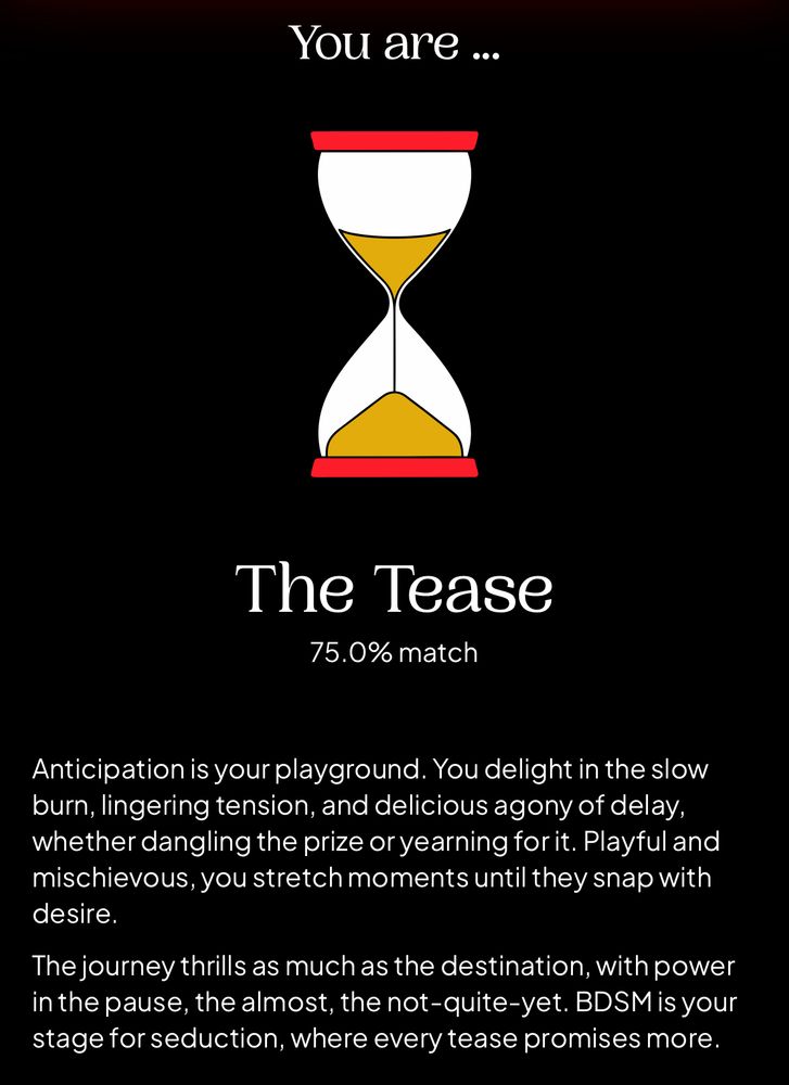 BDSM type: the tease