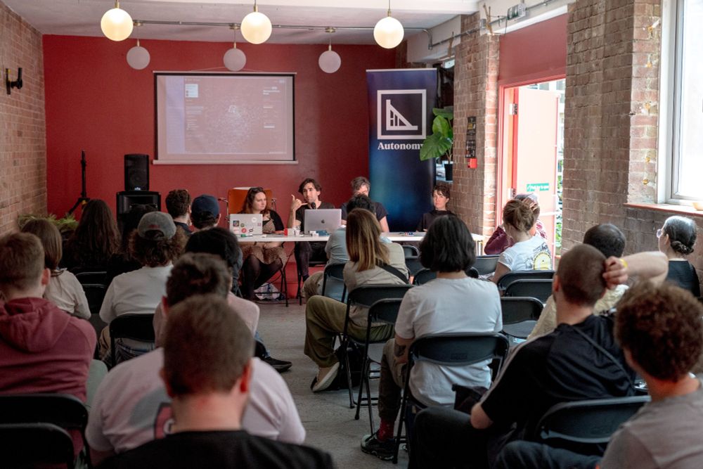 Some of the CK team presenting our work at Tech Transformed.