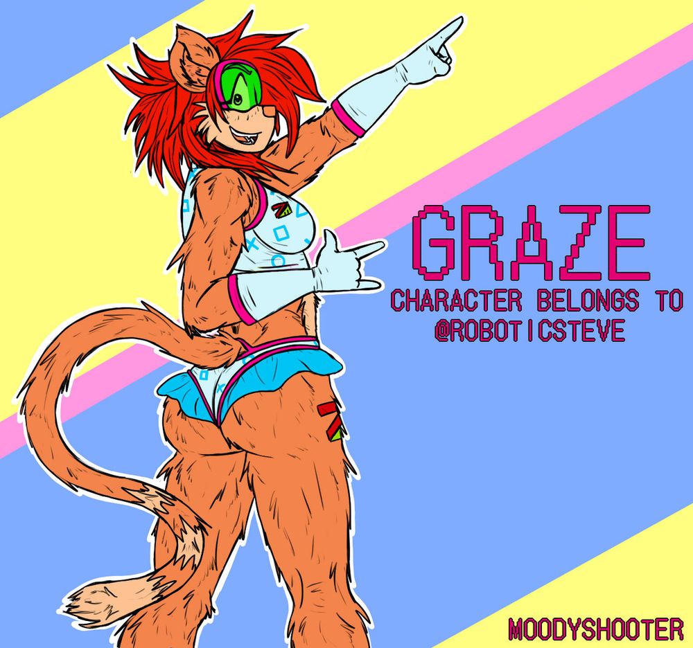 A fan art of Graze from Ring Cats - super fun characters AND it’s free!