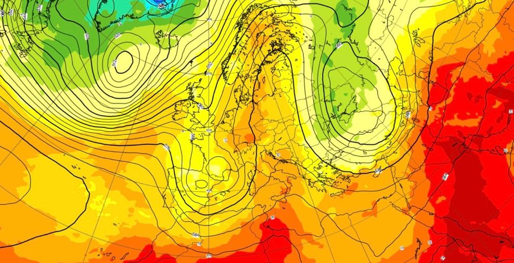 Weather pattern over Europe