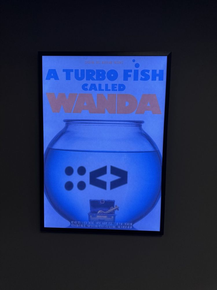 A fish named Wanda poster changed to A turbo fish called Wanda 