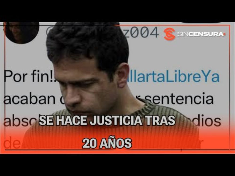 #ISRAELVALLARTA SALE LIBRE tras 20 años de estar SIN SENTENCIA