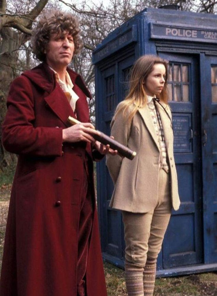 Tom Baker and Lalla Ward picture as The 4th Doctor and Romana. 