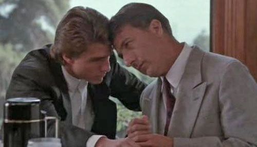 The end of Rain Man when they put their heads together. 