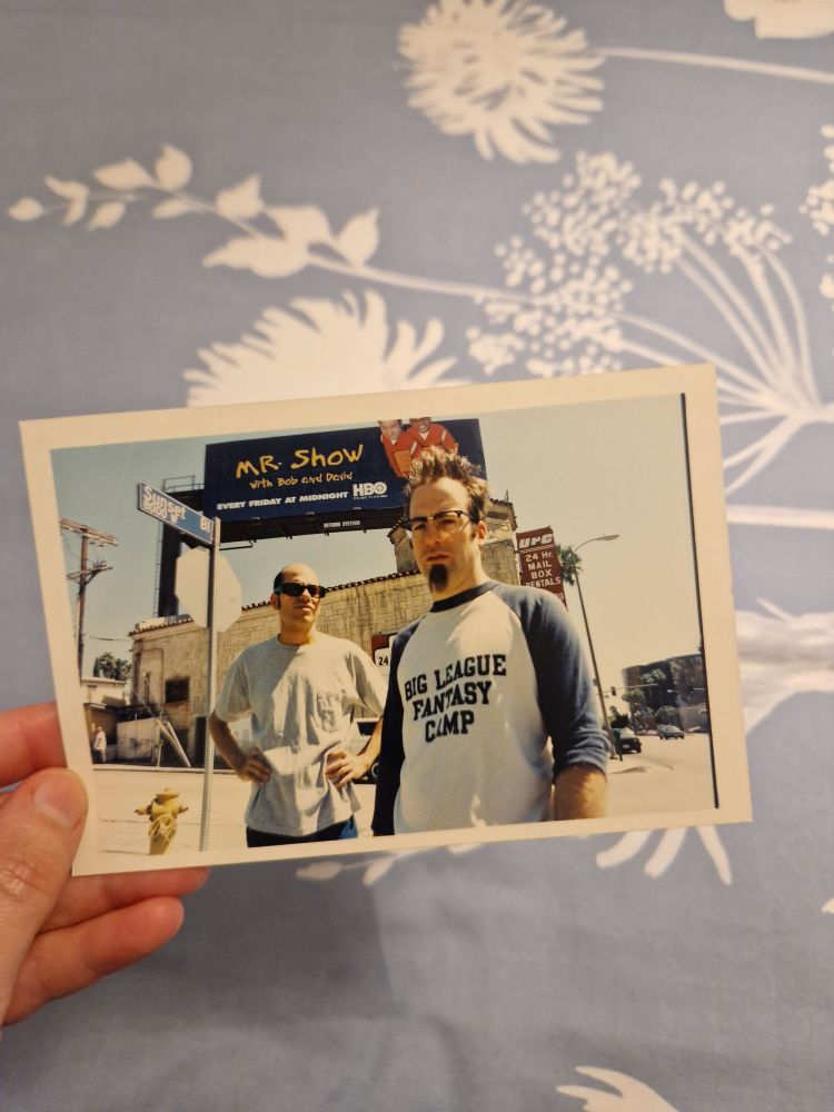 Photo of Bob Odenkirk and David Cross from their Mr Show days. 