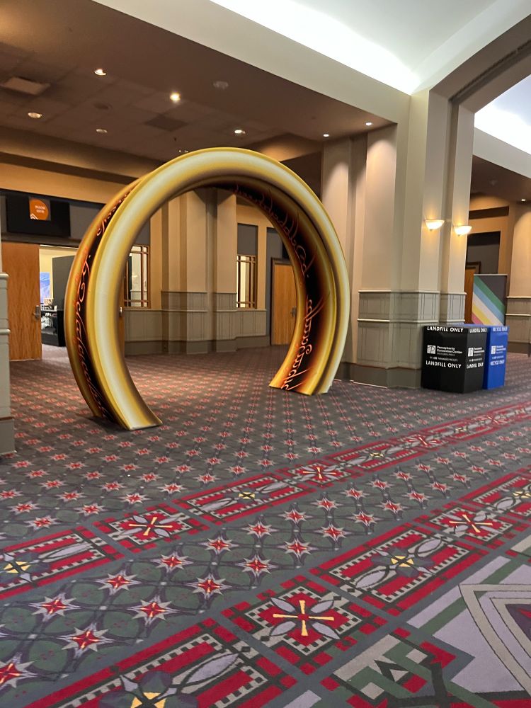 The one ring from lord of the rings but it’s a giant one and u can walk thru it??