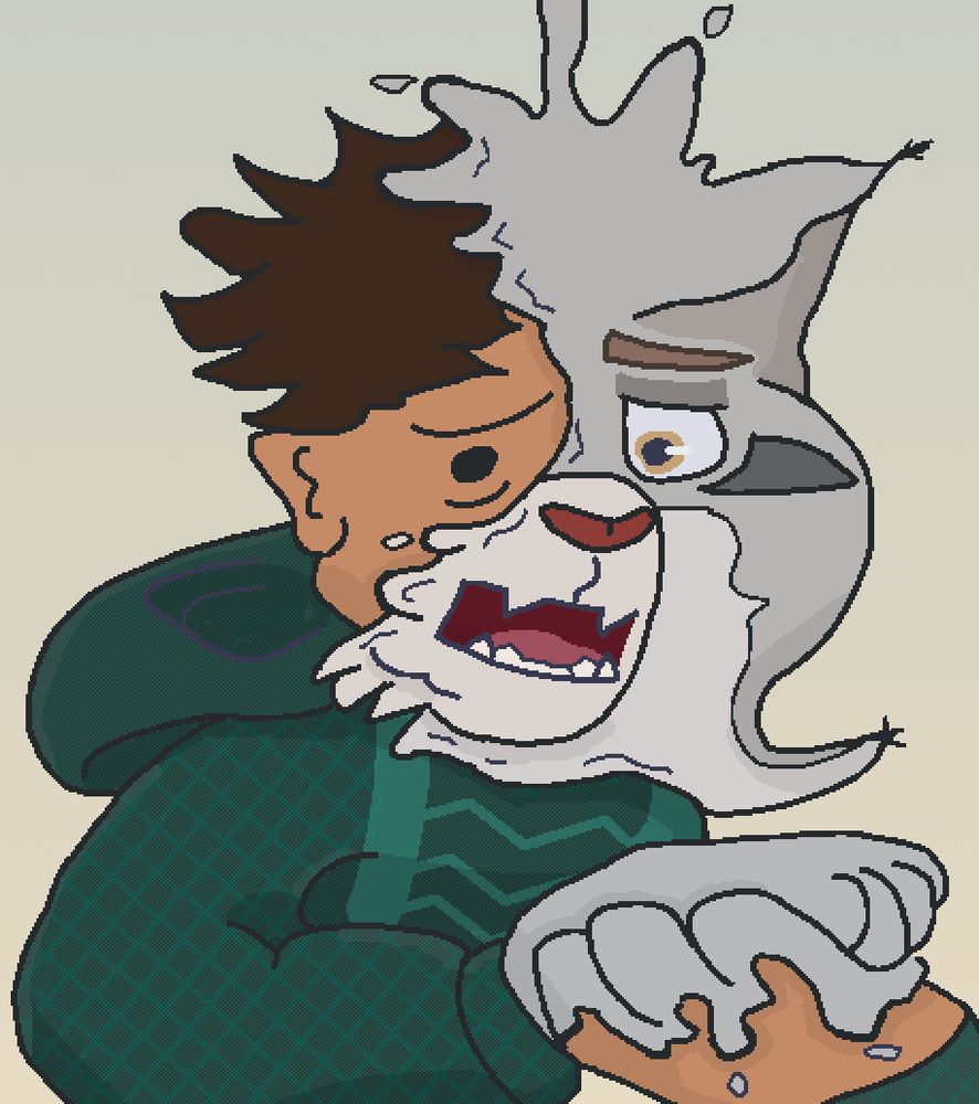 a goo transformation into the character Pawbert