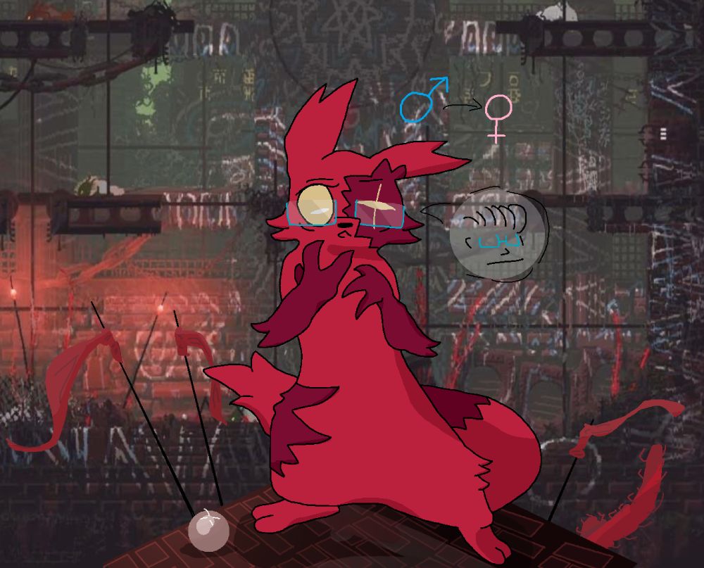 A man turned into a female slugcat, Artificer