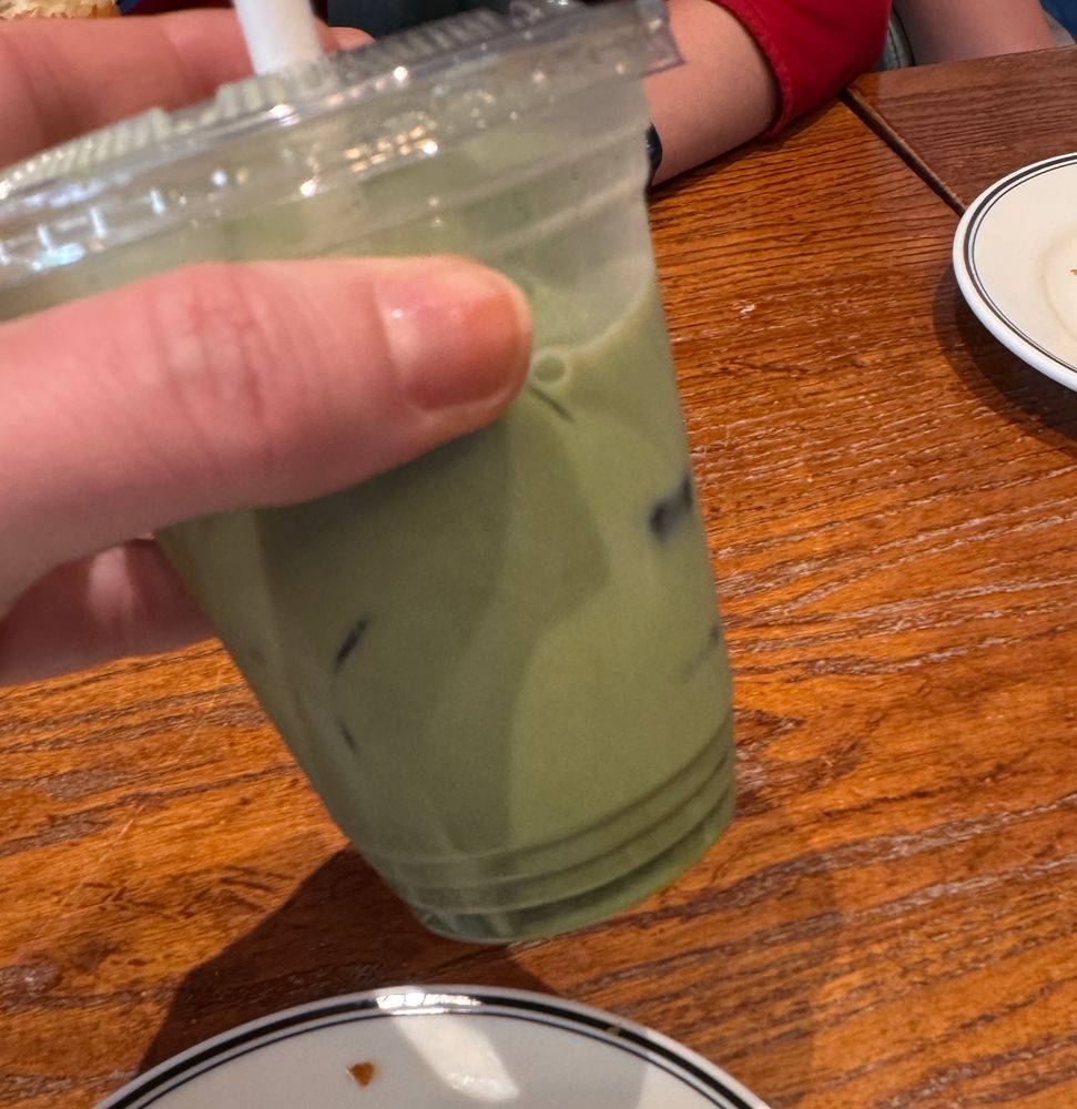 The world’s most dull grey colored matcha latte 
