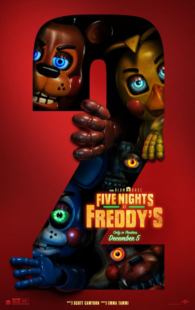 FNAF 2 Movie Poster, featuring the Toy Animatronics