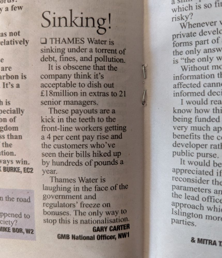 Clipping from a newspaper.