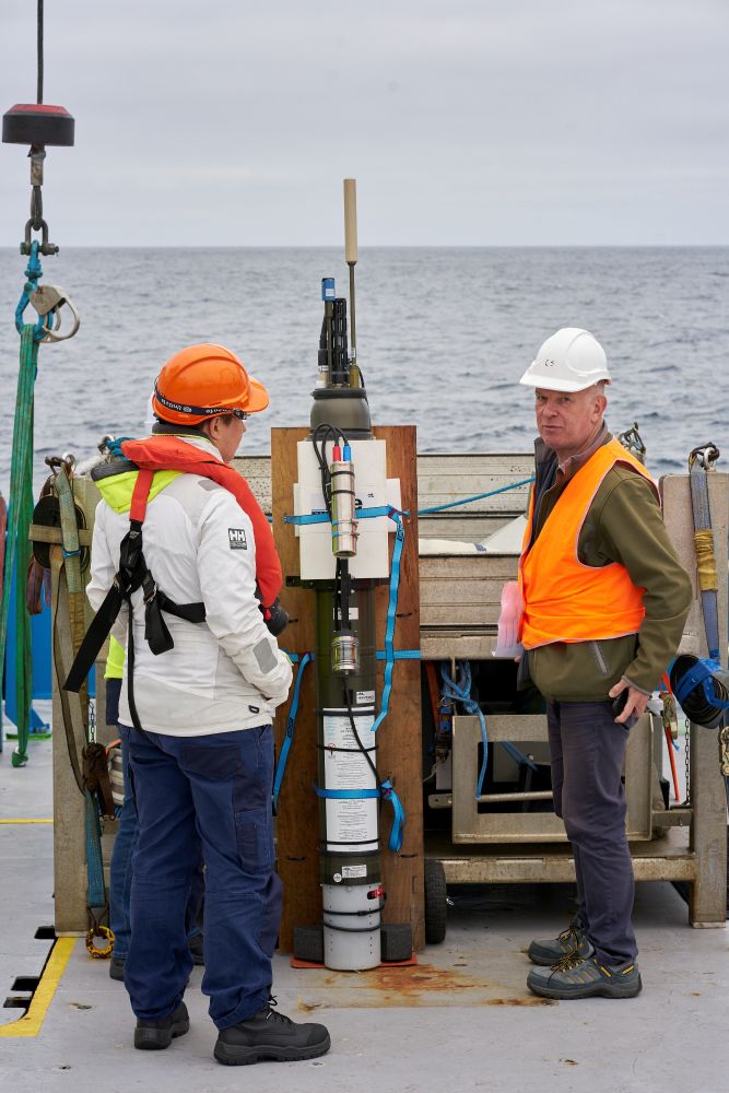 Prof Boyd led the SOLACE voyage in 2020/2021, which set out to capture a detailed picture of how plant life in the Southern Ocean helps remove carbon dioxide from the Earth’s atmosphere. Image: Robert Strzepek AAPP
