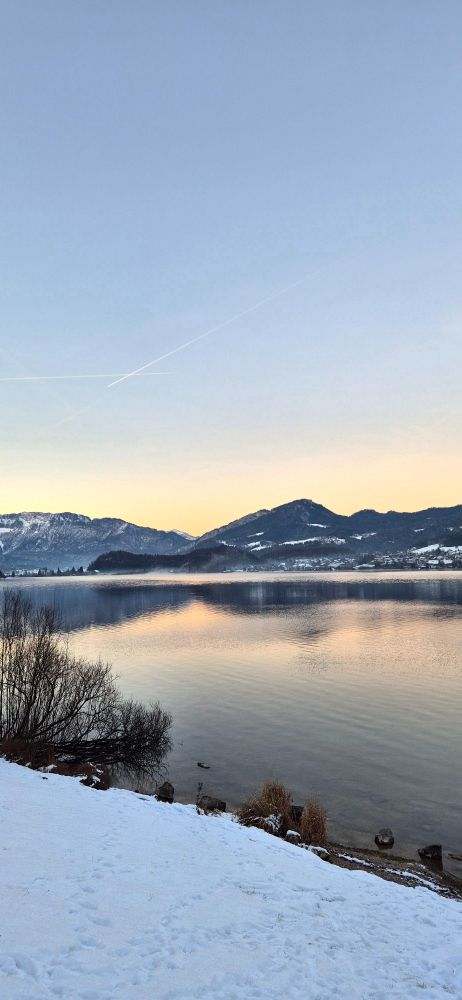 Austrian lake in the afternoon 