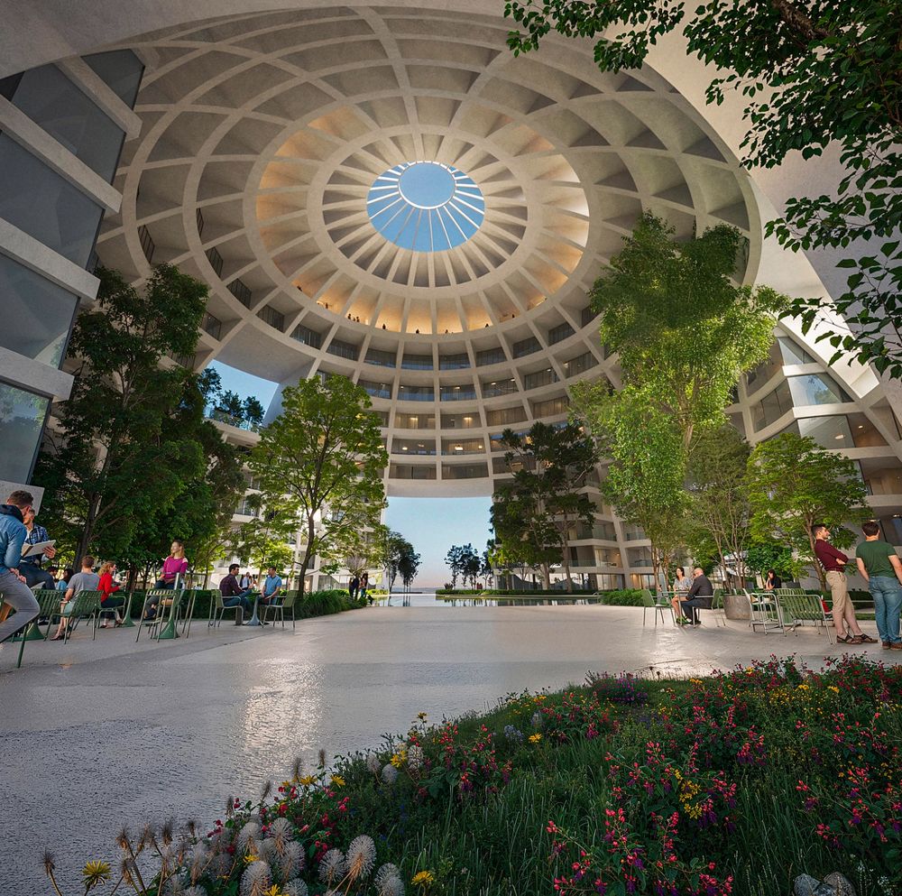 Render della piazza interna della Grand Ballroom, progettata dallo studio Mvrdv, che fa parte della serie di nuove architetture a cui è affidato il compito di ridisegnare l’identità visiva e culturale della capitale albanese.
Credit photo: courtesy Studio Mvrdv