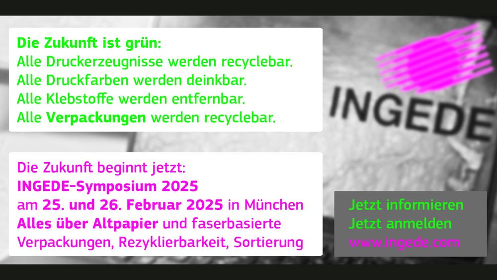 Banner INGEDE-Symposium am 25. Februar in München und online