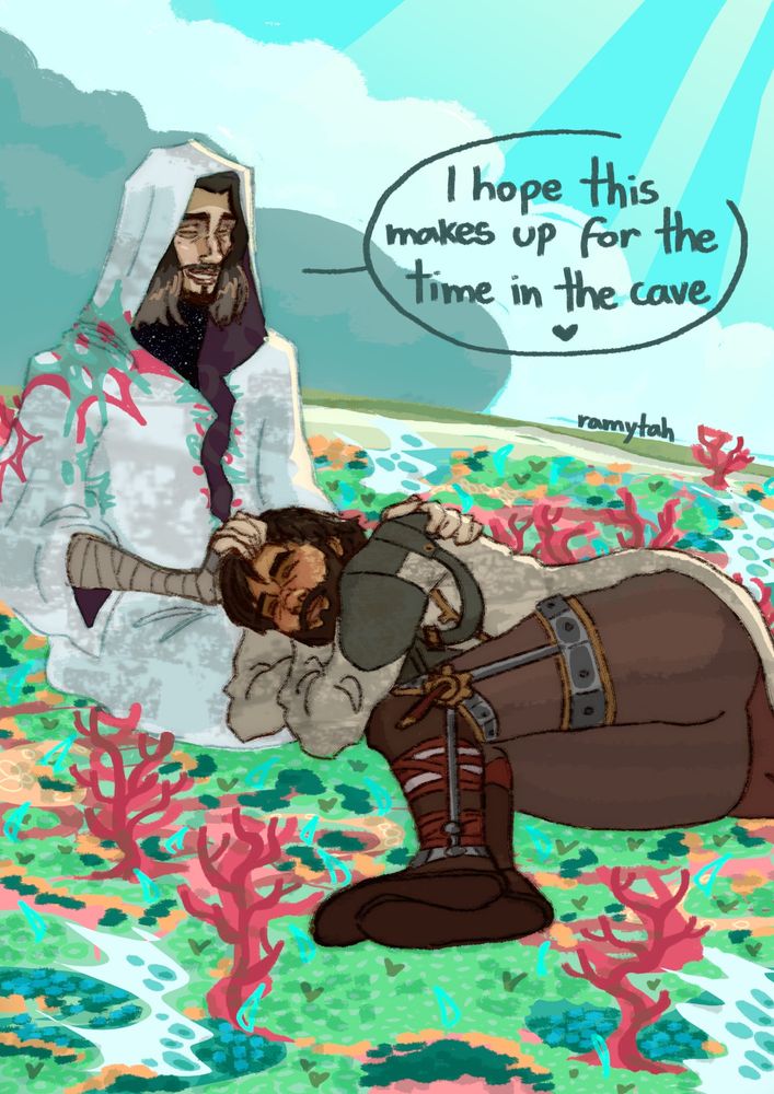 Same painting as before, but Jayce has clothes and none of the explicit stuff is visible. This is a censured version, just two buddies cuddling. lol 