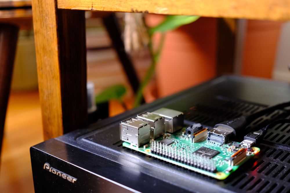 raspberry pi powering my airplay for the receiver below and now a private location for openstatus.