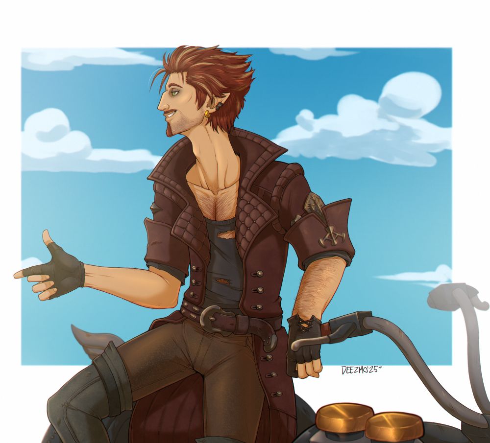 ffxiv elezen male oc bike