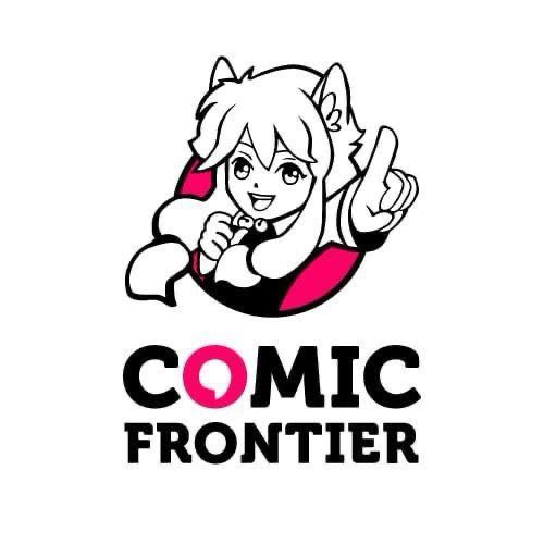 Mascot of Malaysia's Comic Fiesta anime, comics, and games convention with the wordmark "Comic Frontier" below it