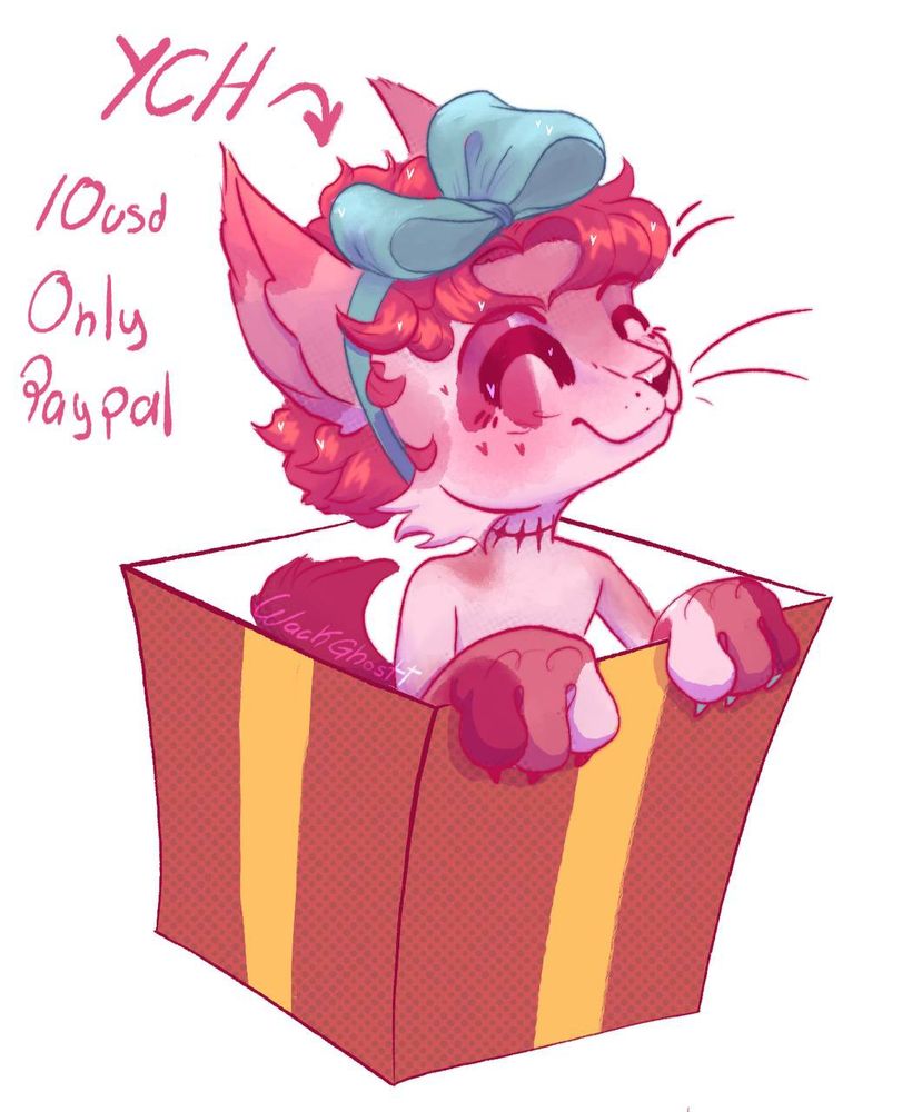 A YCH FOR 10 USD, CAN CHANGE THE BOX DESIGN, AND CAN BE ANY SPECIES!!!
