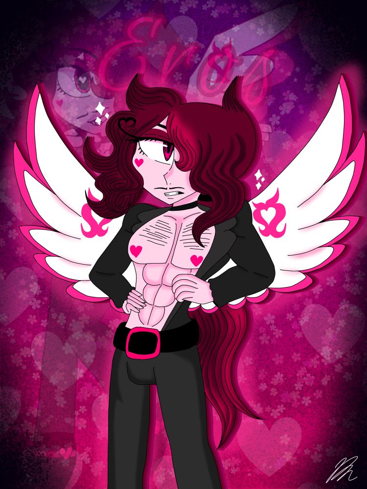 Eros in the Panty and Stocking style they use for Polyurethane and Polyester’s transformation 