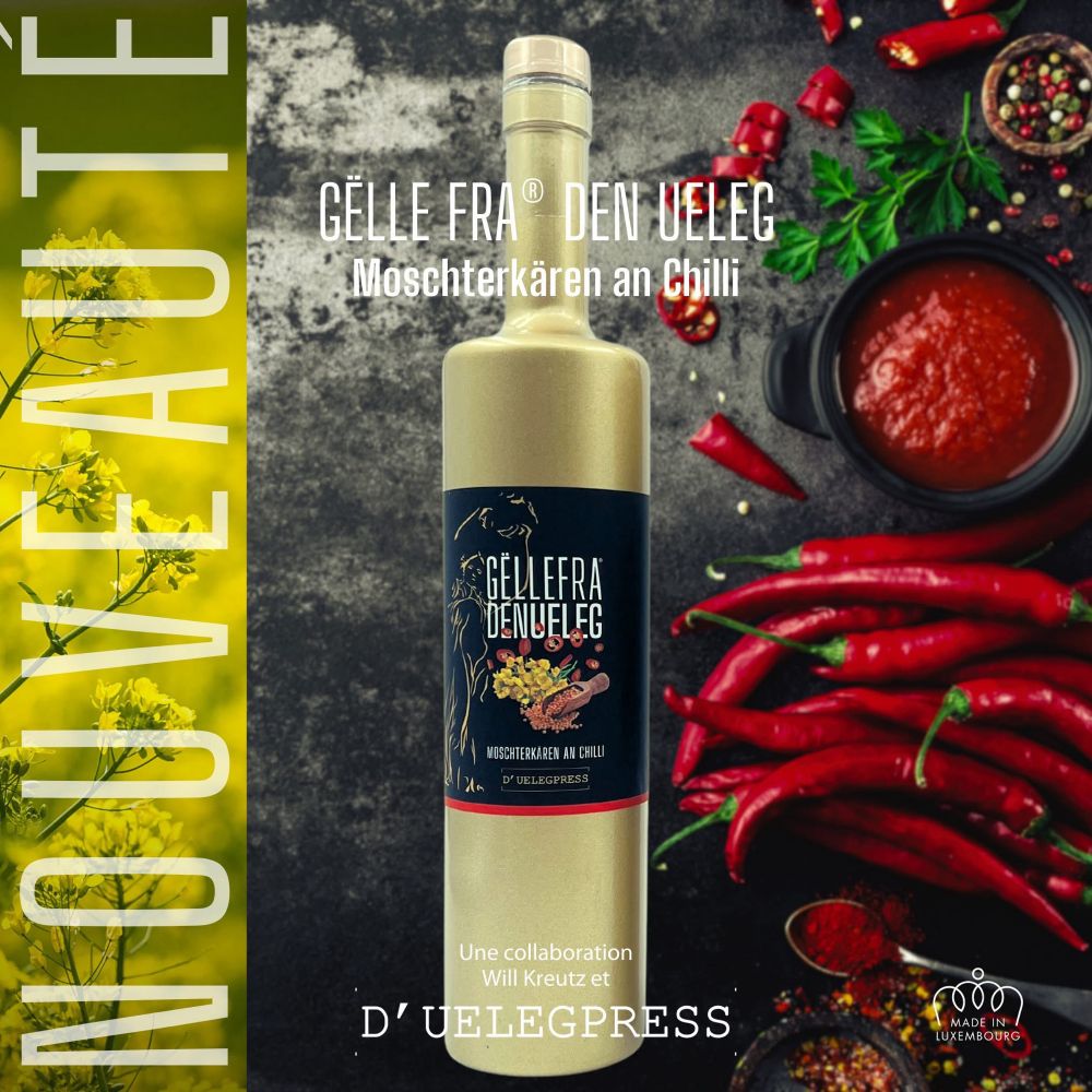 Moschterueleg mat Chilli vun der Uelegpress 