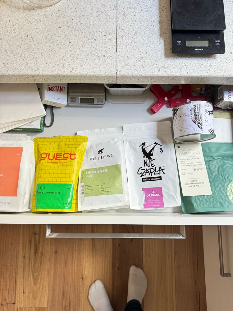 Photograph: drawer full of coffee 