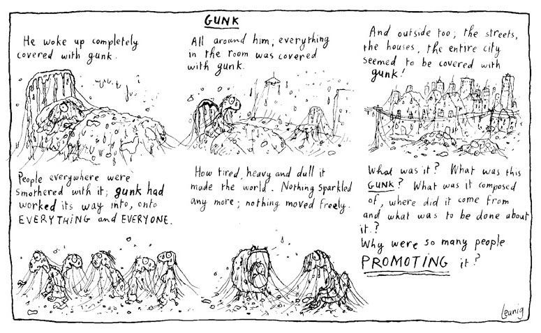 A cartoon by Leunig about 'Gunk'