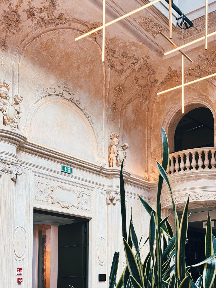 Ceiling with arches and cherubs, because Poland